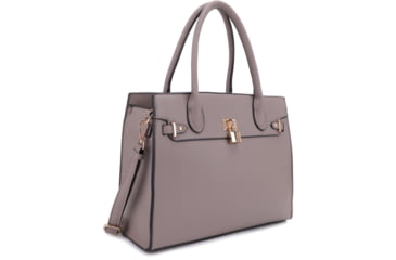Image of Jessie &amp; James Evelyn Concealed Carry Satchel Handbag, Taupe, SMC1309LK TP