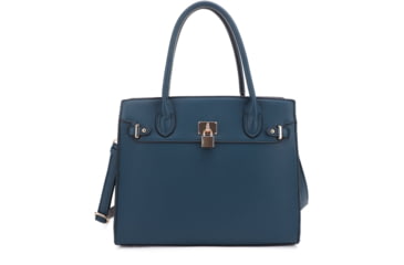 Image of Jessie &amp; James Evelyn Concealed Carry Satchel Handbag, Teal, SMC1309LK TL