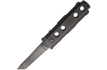 Image of Jesse James Nomad Swing Blade CF SW Folding Knife, 4in Black Stonewash Uddeholm Aeb-L Steel Tanto Blade, Carbon Fiber Handle, JJKC2BS