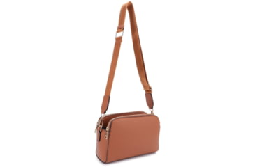 Image of Jessie &amp; James Suzie Compact Concealed Carry Crossbody Bag, Tan, SMC95832AZ TN