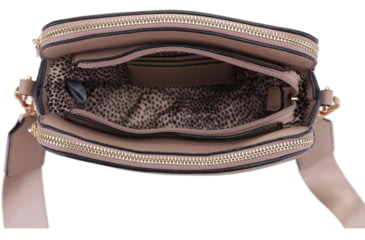 Image of Jessie &amp; James Suzie Compact Concealed Carry Crossbody Bag, Taupe, SMC95832AZ TP