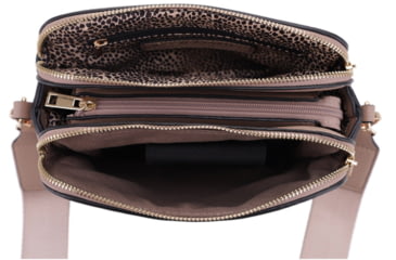 Image of Jessie &amp; James Suzie Compact Concealed Carry Crossbody Bag, Taupe, SMC95832AZ TP