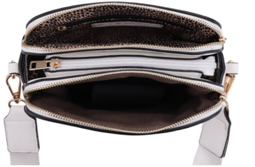 Image of Jessie &amp; James Suzie Compact Concealed Carry Crossbody Bag, White, SMC95832AZ WT