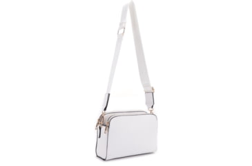 Image of Jessie &amp; James Suzie Compact Concealed Carry Crossbody Bag, White, SMC95832AZ WT