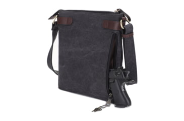 Image of Jessie &amp; James Bailey CCW Canvas Crossbody Bag, Black, SMC98535L BK