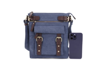 Image of Jessie &amp; James Bailey CCW Canvas Crossbody Bag, Blue, SMC98535L BL