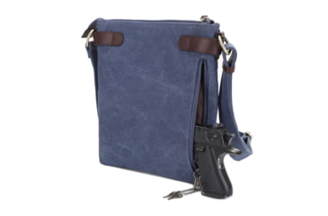 Image of Jessie &amp; James Bailey CCW Canvas Crossbody Bag, Blue, SMC98535L BL