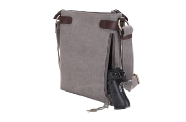 Image of Jessie &amp; James Bailey CCW Canvas Crossbody Bag, Grey, SMC98535L GY
