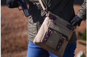 Image of Jessie &amp; James Bailey CCW Canvas Crossbody Bag, Grey, SMC98535L GY