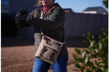 Image of Jessie &amp; James Bailey CCW Canvas Crossbody Bag, Grey, SMC98535L GY