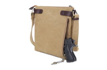 Image of Jessie &amp; James Bailey CCW Canvas Crossbody Bag, Khaki, SMC98535L KH