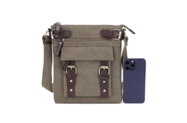 Image of Jessie &amp; James Bailey CCW Canvas Crossbody Bag, Olive, SMC98535L OL