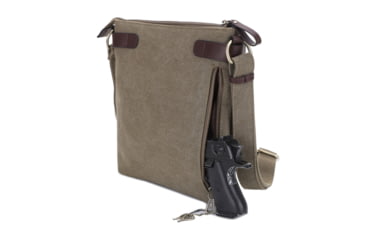 Image of Jessie &amp; James Bailey CCW Canvas Crossbody Bag, Olive, SMC98535L OL