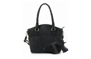 Image of Jessie &amp; James Bella Concealed Carry Tote CCW Handbag, Black, DSC31188LK BK