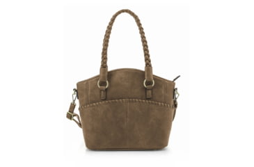 Image of Jessie &amp; James Bella Concealed Carry Tote CCW Handbag, Dark Taupe, DSC31188LK DTP