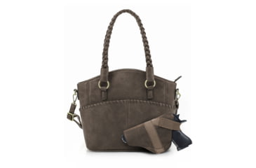 Image of Jessie &amp; James Bella Concealed Carry Tote CCW Handbag, Smoke Grey, DSC31188LK SGY
