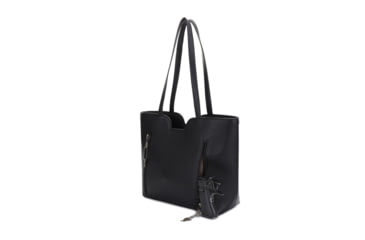 Image of Jessie &amp; James Cassidy Concealed Carry Tote Bag w/Tooling, Matching Wallet, Black, SMC60223S BK/BK