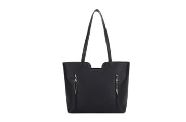 Image of Jessie &amp; James Cassidy Concealed Carry Tote Bag w/Tooling, Matching Wallet, Black, SMC60223S BK/BK