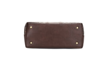 Image of Jessie &amp; James Cassidy Concealed Carry Tote Bag w/Tooling, Matching Wallet, Coffee, SMC60223S CF/CF