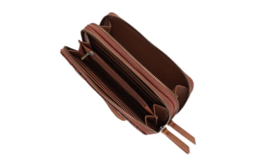 Image of Jessie &amp; James Cassidy Concealed Carry Tote Bag w/Tooling, Matching Wallet, Lt Brown, SMC60223S LBR/BR