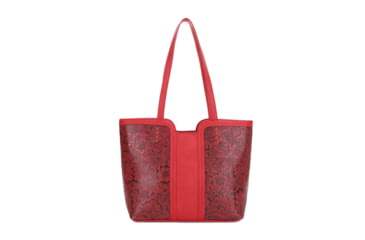 Image of Jessie &amp; James Cassidy Concealed Carry Tote Bag w/Tooling, Matching Wallet, Red, SMC60223S RD/RD