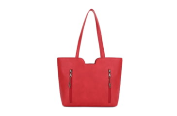 Image of Jessie &amp; James Cassidy Concealed Carry Tote Bag w/Tooling, Matching Wallet, Red, SMC60223S RD/RD