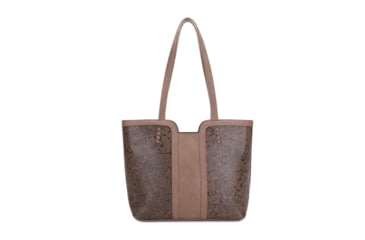 Image of Jessie &amp; James Cassidy Concealed Carry Tote Bag w/Tooling, Matching Wallet, Taupe, SMC60223S TP/TP