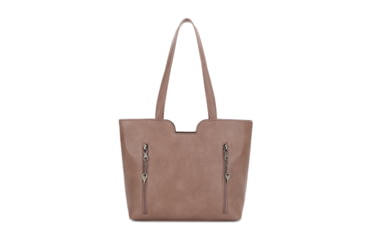 Image of Jessie &amp; James Cassidy Concealed Carry Tote Bag w/Tooling, Matching Wallet, Taupe, SMC60223S TP/TP