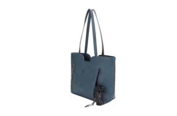 Image of Jessie &amp; James Cassidy Concealed Carry Tote Bag w/Tooling, Matching Wallet, Teal, SMC60223S TL/TL