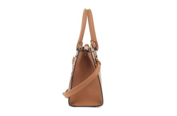 Image of Jessie &amp; James Dina Concealed Carry Lock and Key Satchel CCW Handbag, Tan, AMC23303L TN