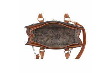 Image of Jessie &amp; James Dina Concealed Carry Lock and Key Satchel CCW Handbag, Tan, AMC23303L TN