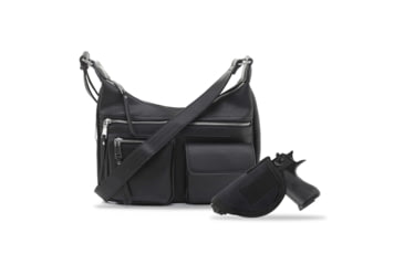 Image of Jessie &amp; James Elle Concealed Carry Hobo Handbag CCW Handbag, Black, AMC5803L BK