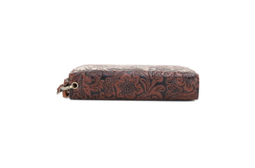Image of Jessie &amp; James Filly Tooled Wallet, Brown, SM52131 LBR/BR