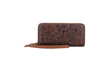 Image of Jessie &amp; James Filly Tooled Wallet, Brown, SM52131 LBR/BR