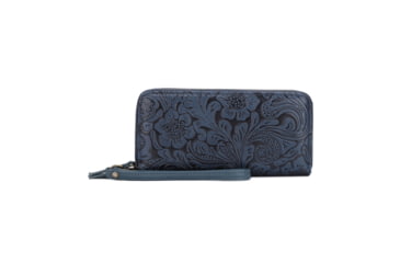 Image of Jessie &amp; James Filly Tooled Wallet, Teal, SM52131 TL/TL