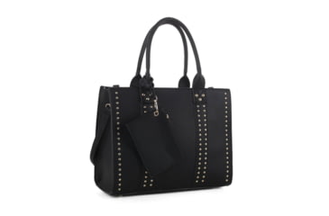 Image of Jessie &amp; James Kate Concealed Carry Lock and Key Satchel w/Coin Pouch, Black, AMC4032L BK