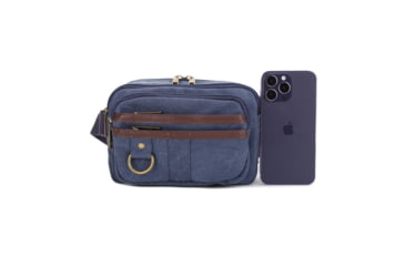 Image of Jessie &amp; James Klamath Canvas CCW Waist Bag, Blue, SMC614-11 BL