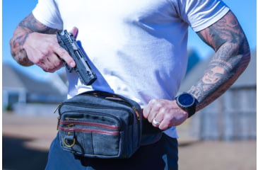 Image of Jessie &amp; James Klamath Canvas CCW Waist Bag, Grey, SMC614-11 GY