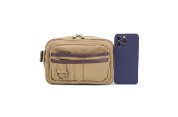 Image of Jessie &amp; James Klamath Canvas CCW Waist Bag, Khaki, SMC614-11 KH