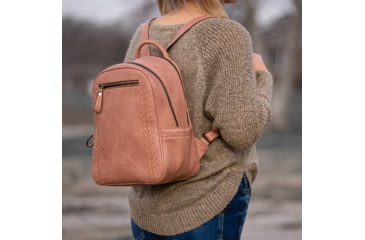 Image of Jessie &amp; James Madison Concealed Carry Backpack Purse CCW Handbag, Taupe, SMC31313 TP