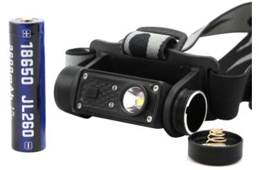 Image of JETBeam HR30 1 x 18650/ 20700/ 2 x CR123A Luminus SST40 N5 LED Rechargeable Headlamp, 950 Lumens, Black, HR30