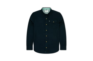 Image of Jetty Essex Oyster Twill Shirt - Mens, Black, Large, 27426