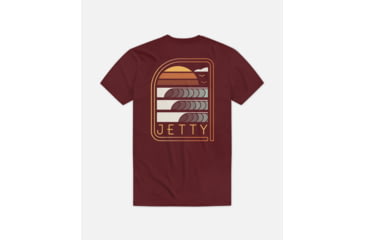 Image of Jetty Grom Sunup Tee - Kids, Maroon, YM, 26607