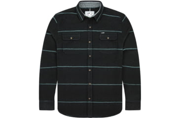 Image of Jetty Horizon Flannel - Mens, Black, XL, F21HORI-MFBLK-XL