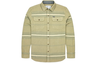 Image of Jetty Horizon Flannel - Mens, Sage Green, L, F21HORI-MFSAG-L