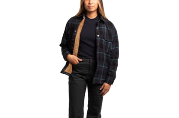 Image of Jetty Nivean Flannel Jacket - Womens, Black, Medium, 27200