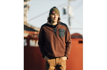 Image of Jetty Pines Fleece Jacket - Mens, Oxblood, Large, 28491