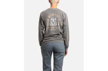 Image of Jetty Roots Long Sleeve Tee - Womens, Grey, Extra Small, 29102