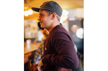 Image of Jetty The Brine Sweater - Mens, Burgundy, Small, 27794