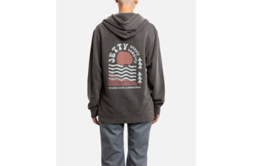 Image of Jetty Undertow Hoodie - Womens, Charcoal, Large, 29228
